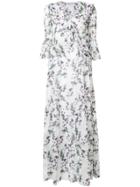 Blumarine Floral Full Dress - White
