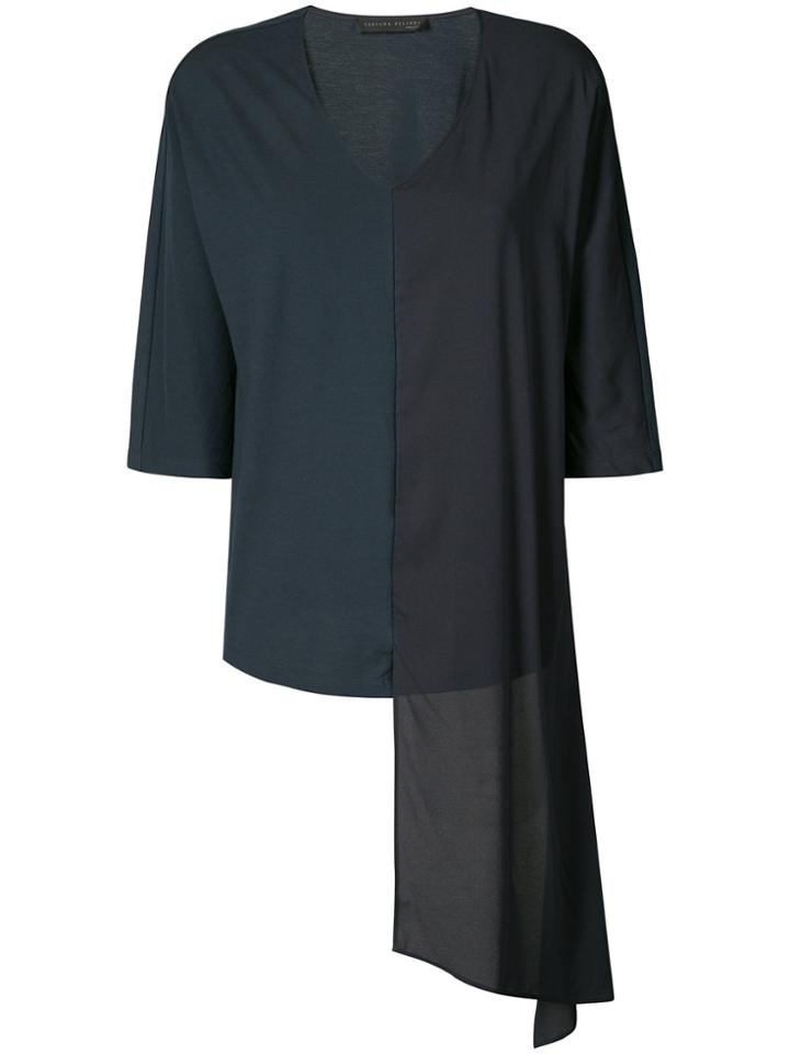 Fabiana Filippi Asymmetric Hem Top - Blue