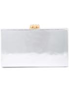 Edie Parker Metallix Box Clutch - Silver