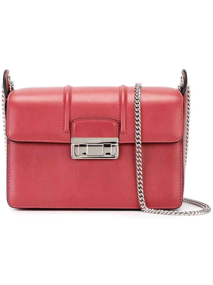 Lanvin 'jiji' Shoulder Bag, Women's, Red, Calf Leather