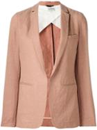 Forte Forte Welt Pockets Blazer, Women's, Size: 0, Pink/purple, Cotton/linen/flax