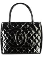 Chanel Pre-owned Cc Quilted Tote Bag - Black