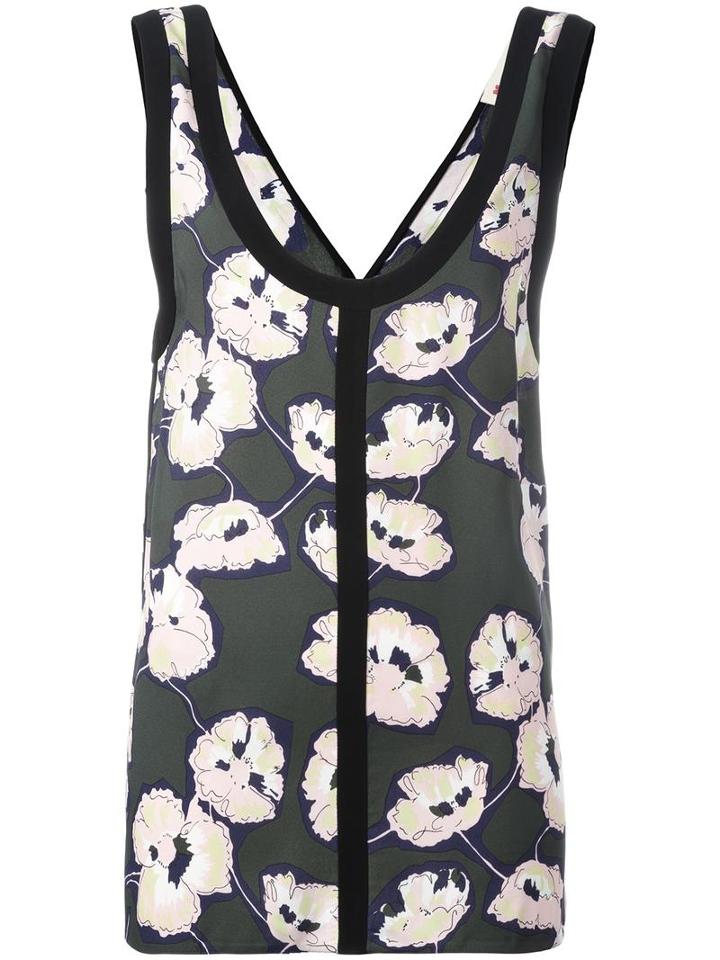 Marni Whisper Print Tank Top, Women's, Size: 40, Viscose