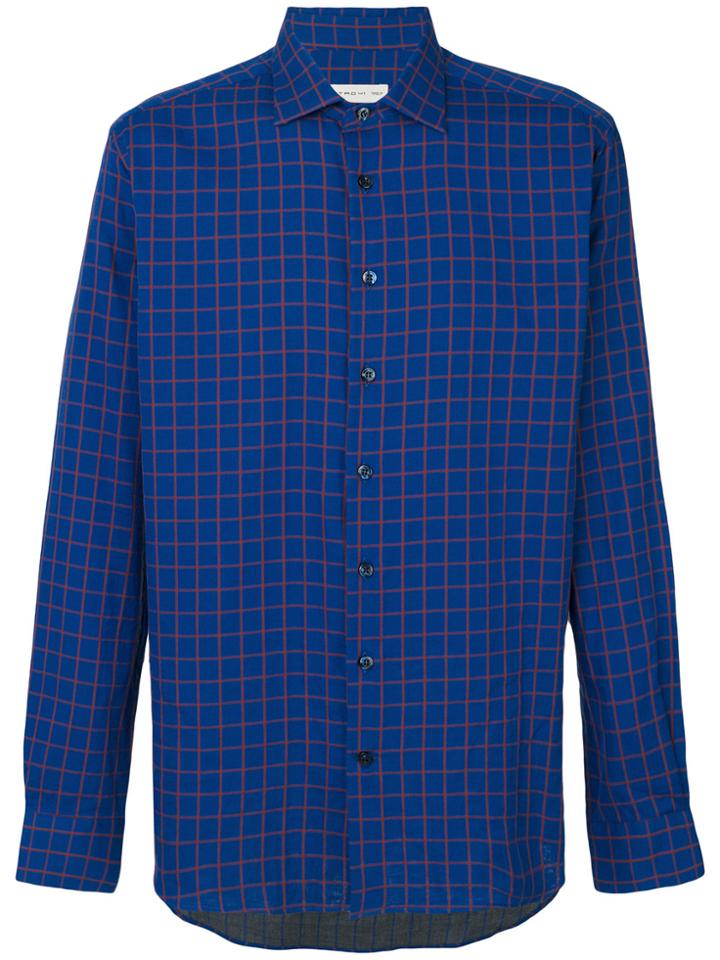 Etro Checked Shirt - Blue