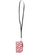 Ports V Long Wallet Necklace - Red