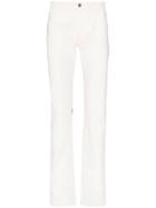 Raf Simons Straight Leg Logo Patch Jeans - White