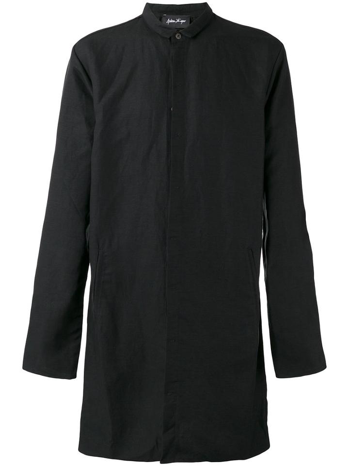 Andrea Ya'aqov Lightweight Jacket, Men's, Size: Large, Black, Linen/flax/lyocell