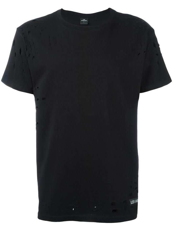 Les (art)ists Back Print T-shirt, Men's, Size: Small, Black, Cotton