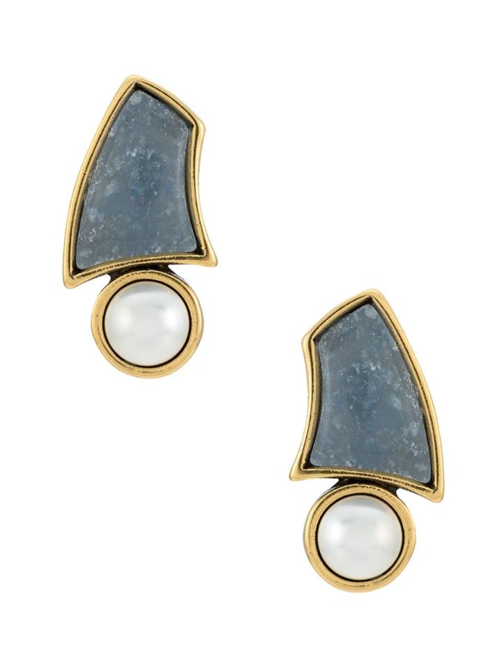 Camila Klein Chaton Earrings - Gold