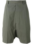 Rick Owens - Drop-crotch Shorts - Men - Cotton/cupro/rubber - 48, Grey, Cotton/cupro/rubber