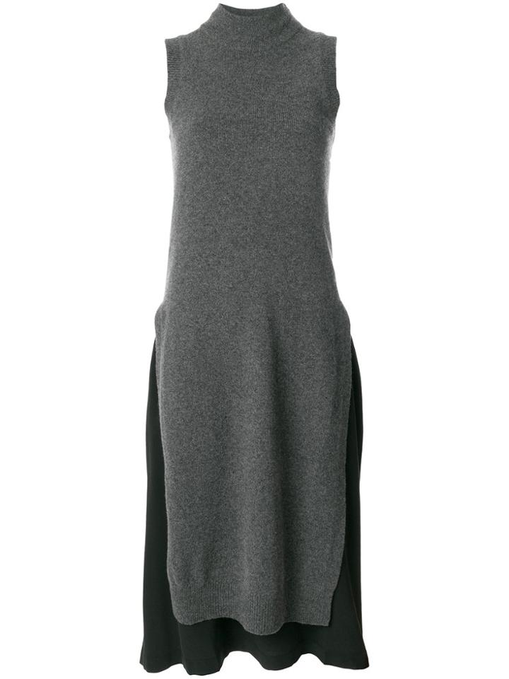 Joseph Layered Sweater Dress - Grey