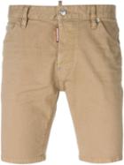 Dsquared2 Denim Shorts, Men's, Size: 52, Nude/neutrals, Cotton/spandex/elastane