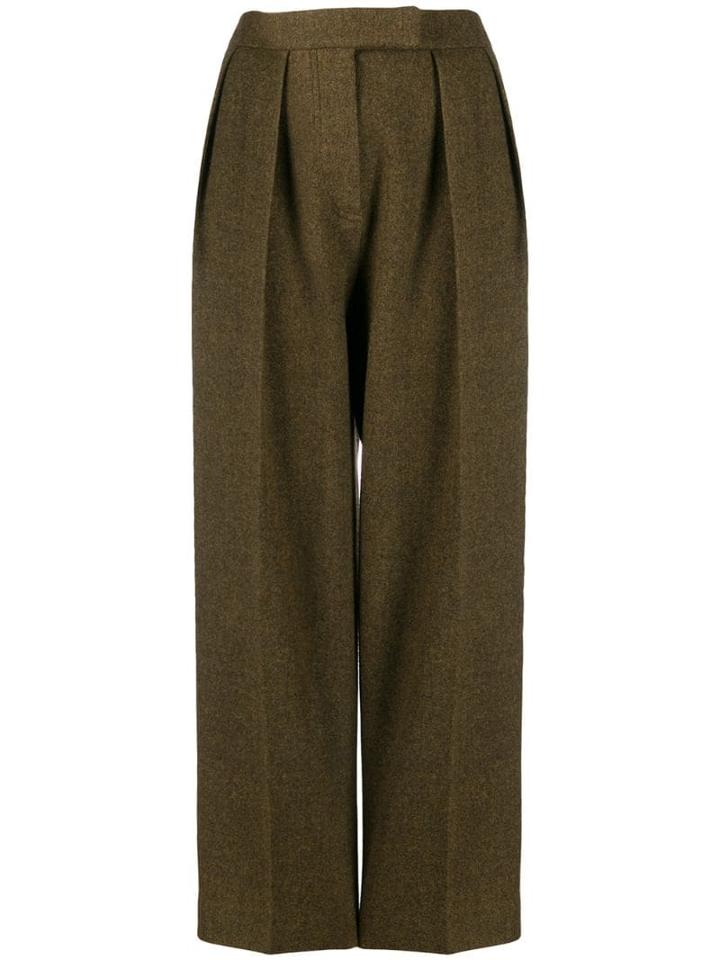 Yves Salomon Tapered Trousers - Green