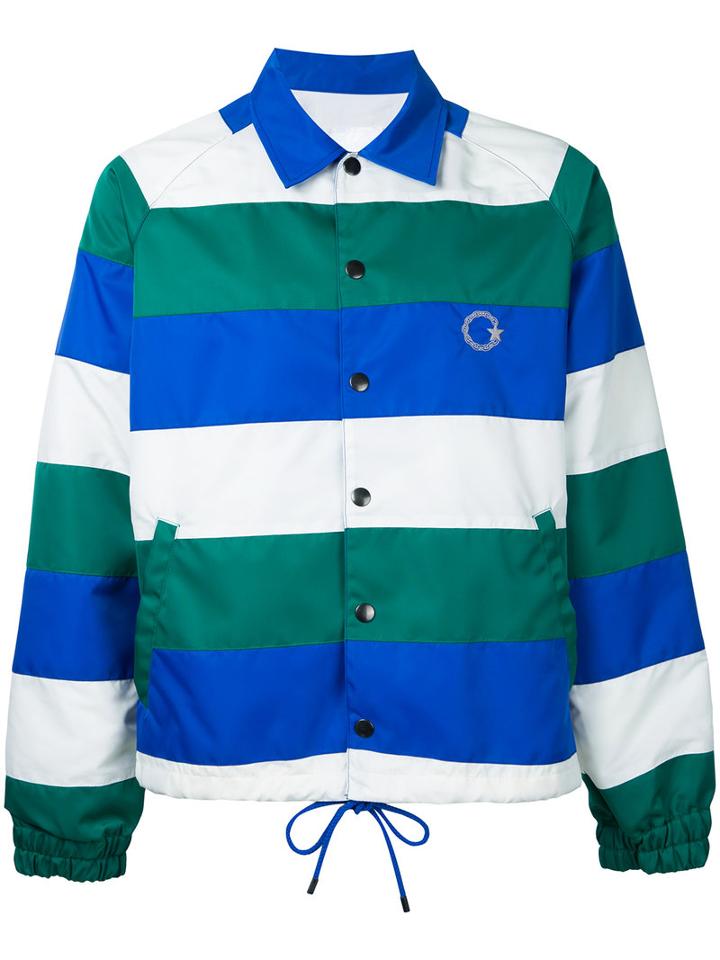 Converse Tokyo One - Horizontal Striped Jacket - Men - Nylon - One Size, White, Nylon