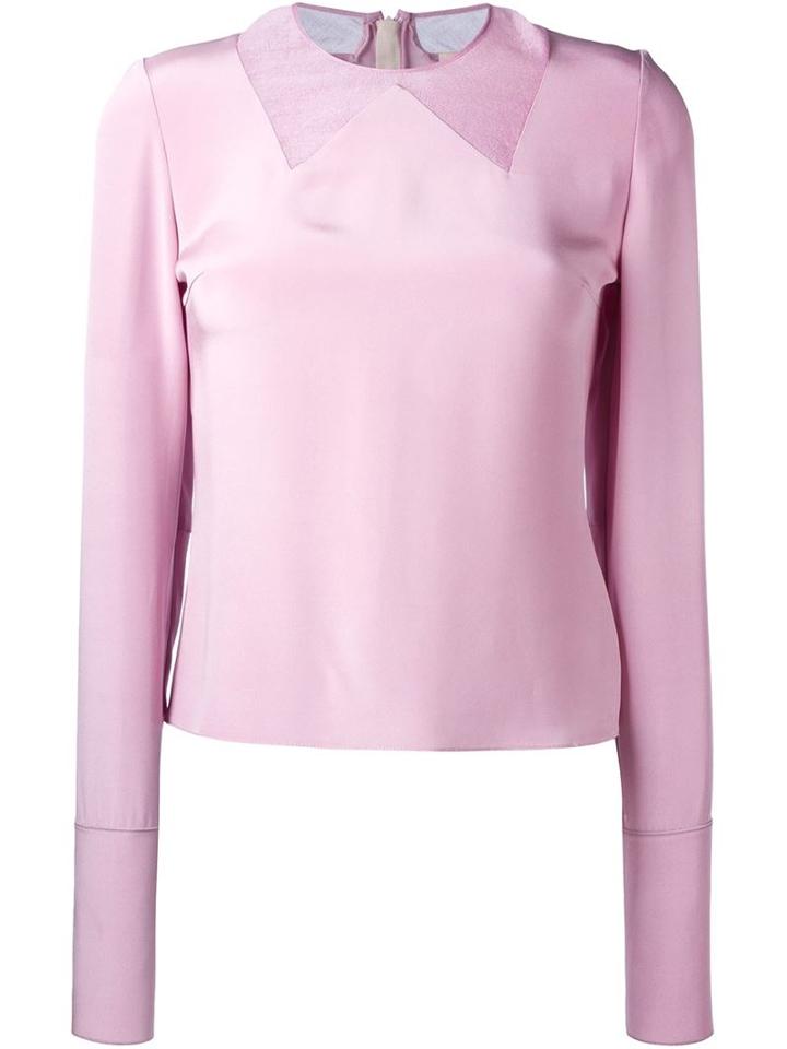Roksanda 'berrick' Top, Women's, Size: 8, Pink/purple, Silk/polyester