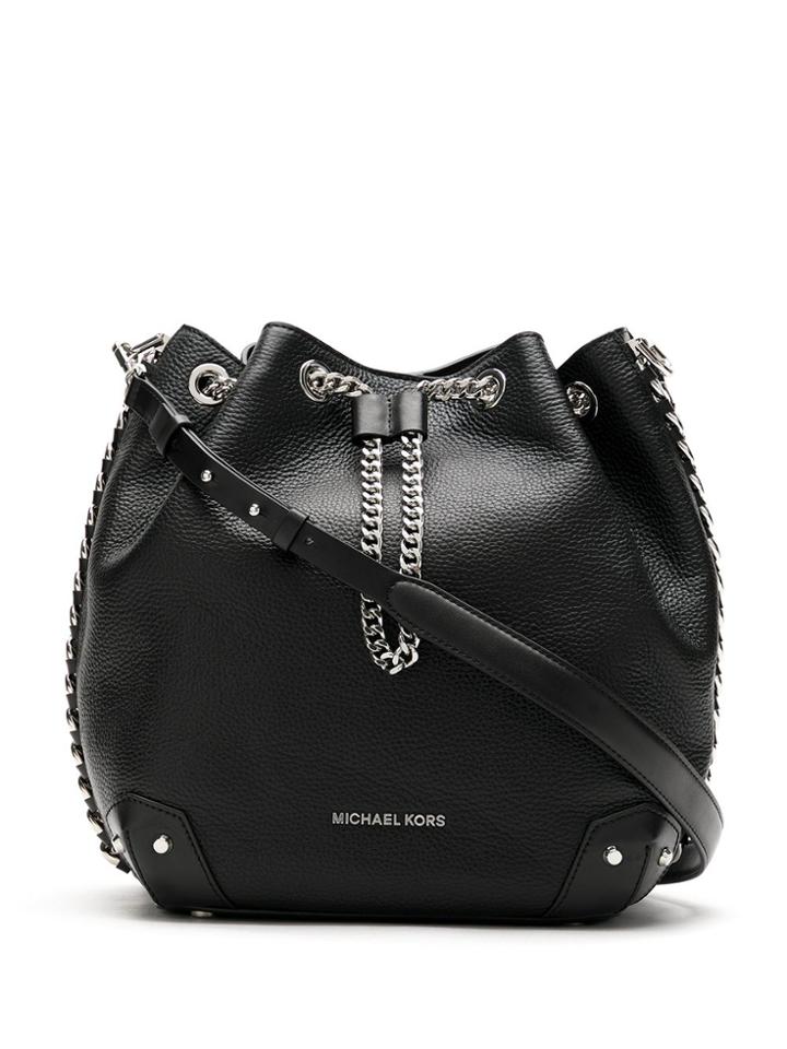 Michael Michael Kors Alanis Lg Bucket Bag - Black
