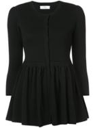 Co Peplum Hem Cardigan - Black