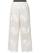 Antonio Marras Cropped Lace Trousers - Nude & Neutrals