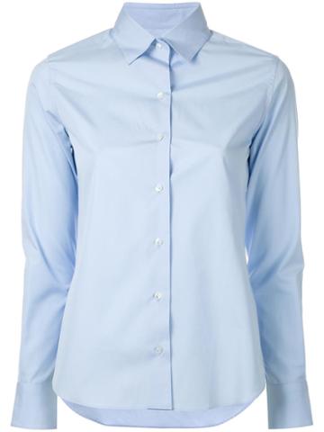 Strasburgo Pointed Collar Shirt, Women's, Size: 40, Blue, Cotton