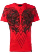 Philipp Plein 'dramatic' T-shirt, Men's, Size: Small, Red, Cotton
