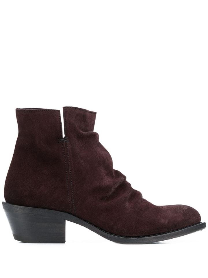 Fiorentini + Baker Crinkled Ankle Boots - Brown