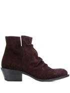 Fiorentini + Baker Crinkled Ankle Boots - Brown