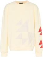 Calvin Klein 205w39nyc Triangle Embroidered Cotton Sweatshirt - Yellow