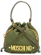 Moschino Bucket Tote, Women's, Green, Polyester/leather