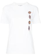Bruta Flower Embroidered T-shirt - White