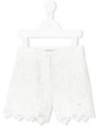 No21 Kids - Lace Shorts - Kids - Cotton/polyester - 6 Yrs, White