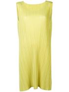 Pleats Please By Issey Miyake Oversize Ribbed Top - Yellow