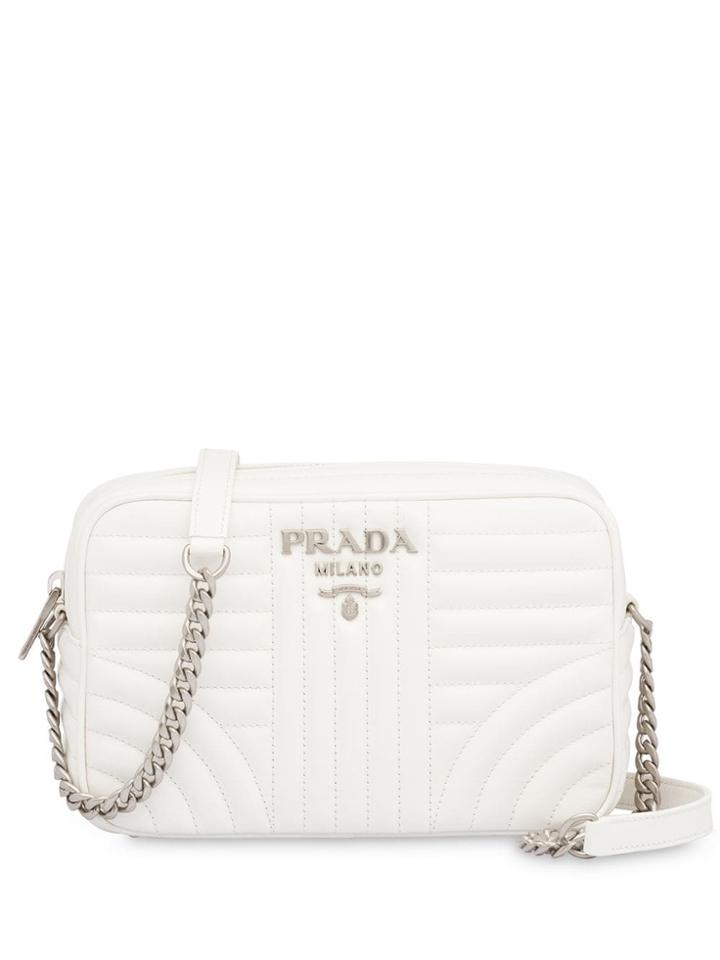 Prada Prada Diagramme Leather Bag - Black