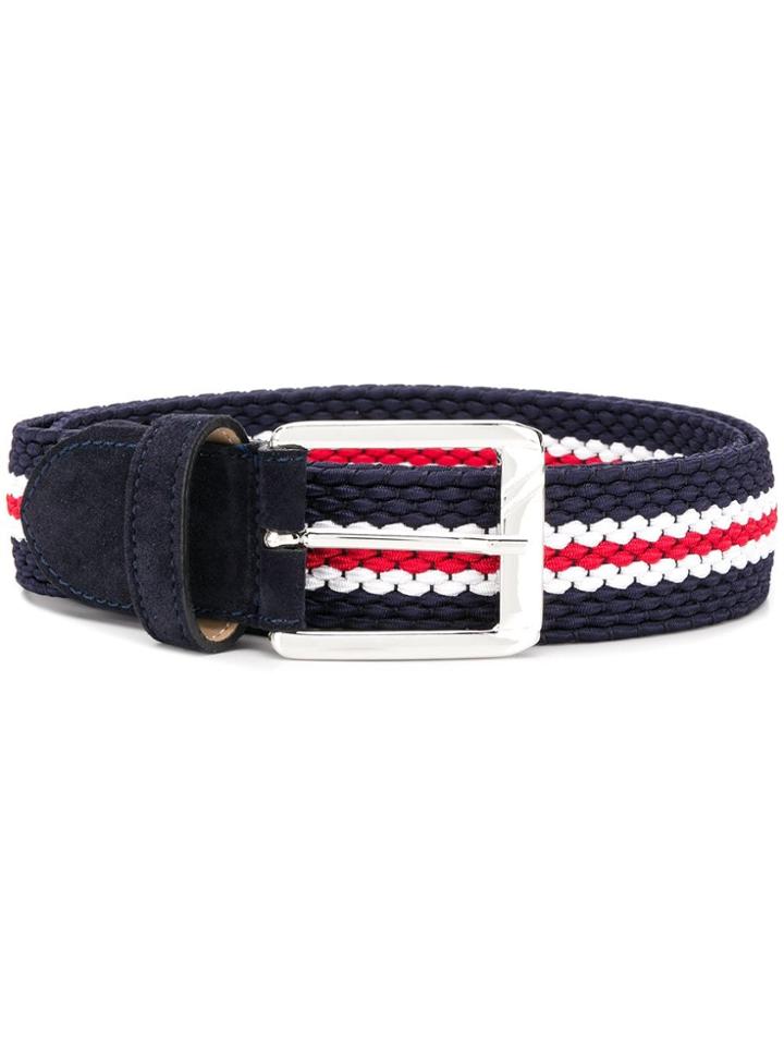 Moreschi Suede Belt - Blue