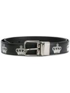 Dolce & Gabbana Crown Print Belt