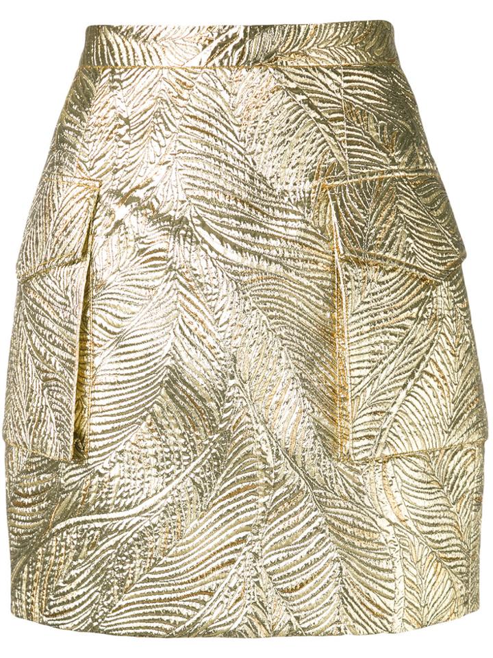 Dsquared2 Textured Metallic Skirt