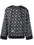 Ktz Monogram Sweatshirt, Adult Unisex, Size: Medium, Black, Cotton