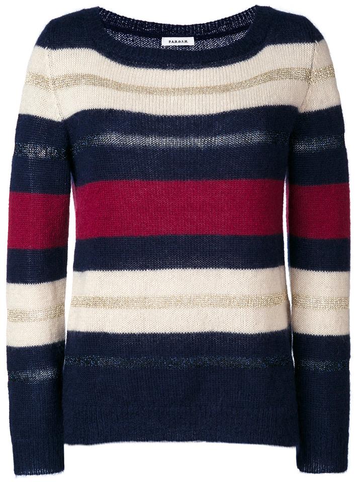 P.a.r.o.s.h. - Striped Jumper - Women - Polyamide/polyester/viscose/wool - Xs, Polyamide/polyester/viscose/wool