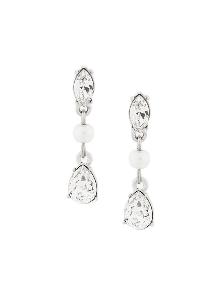 Givenchy Vintage Drop Post Earrings - Metallic