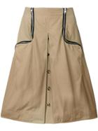 Jw Anderson Two-way Zipper Skirt - Brown