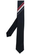 Thom Browne Classic Tie With Engineered Stripes - Blue