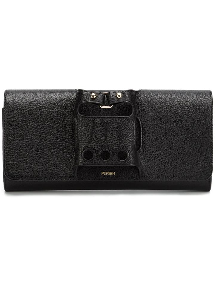 Perrin Paris Glove Fit Clutch - Black