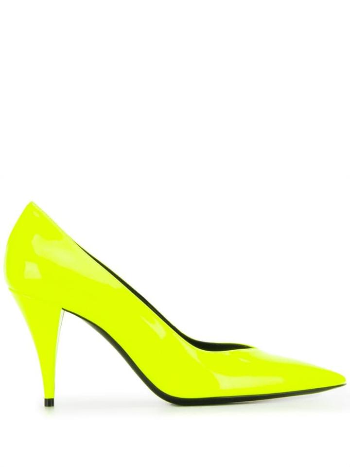 Saint Laurent Kiki 85mm Pumps - Yellow