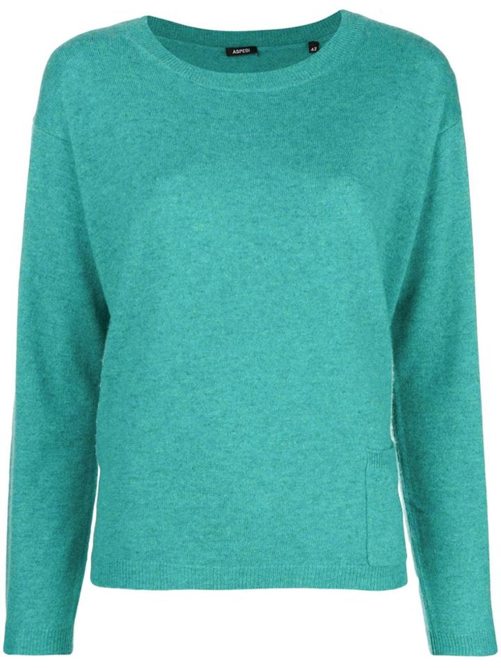 Aspesi Cashmere Fine Knit Sweater - Green