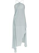 Jacquemus Asymmetric Halterneck Dress - Blue