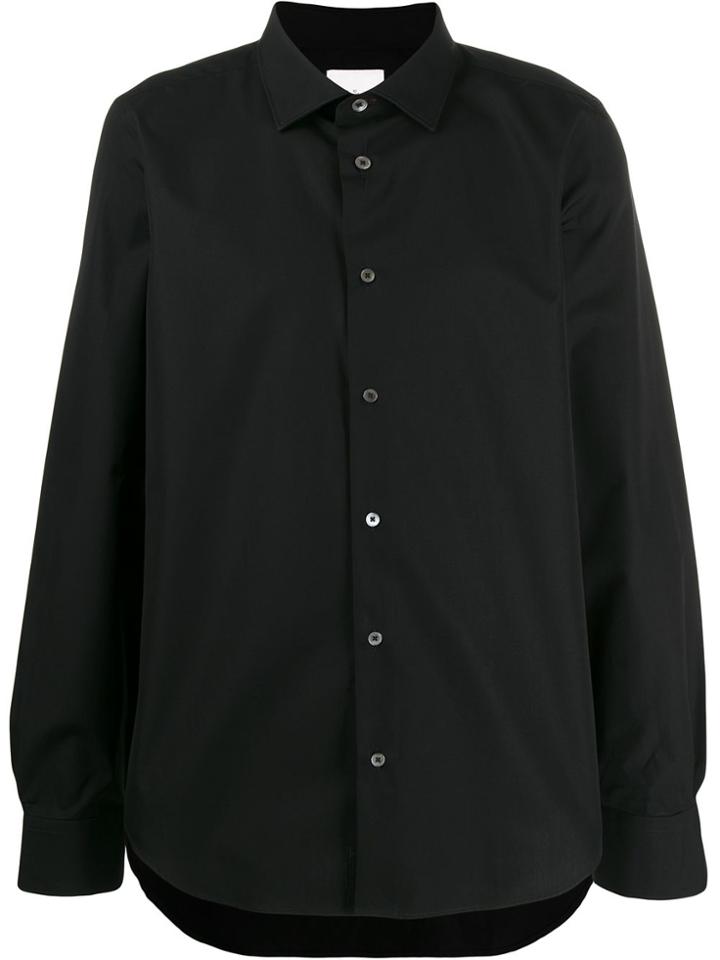 Paul Smith Cotton Poplin Shirt - Black