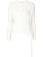 Derek Lam 10 Crosby Tie Detail Ribbed Sweater