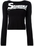 Ssheena Printed Top - Black