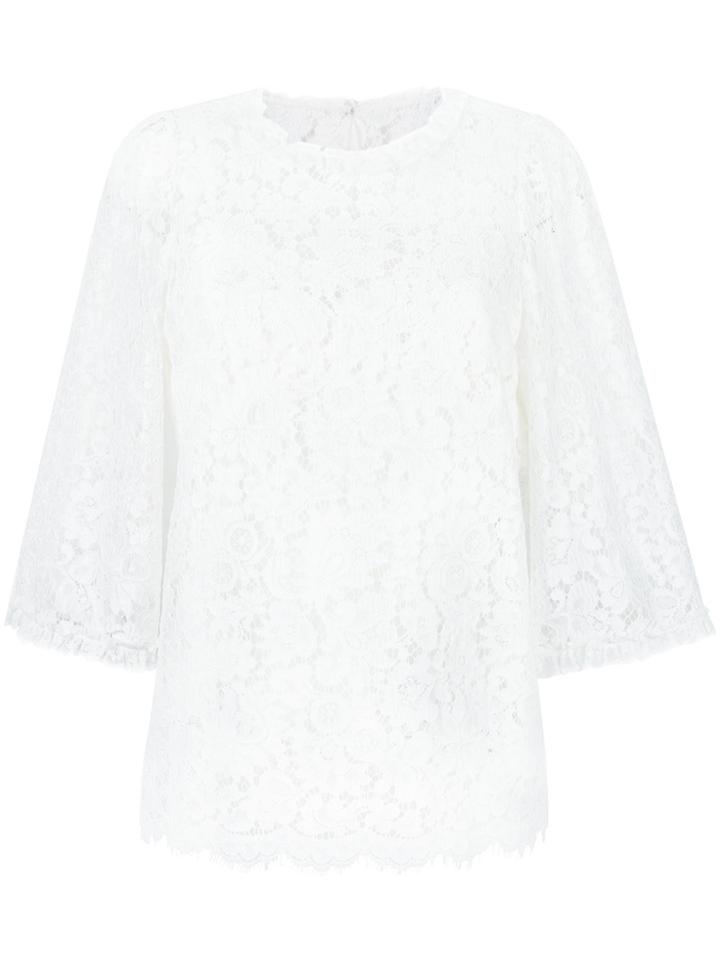 Dolce & Gabbana Lace Top - White