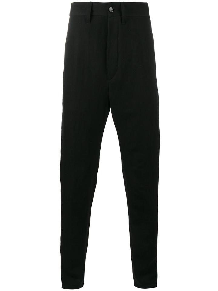 Ann Demeulemeester - Mustang Drop-crotch Trousers - Men - Cotton/acetate/virgin Wool - Xl, Black, Cotton/acetate/virgin Wool