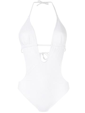 Sumarie 'opera' Swimsuit, Women's, Size: Large, White, Spandex/elastane